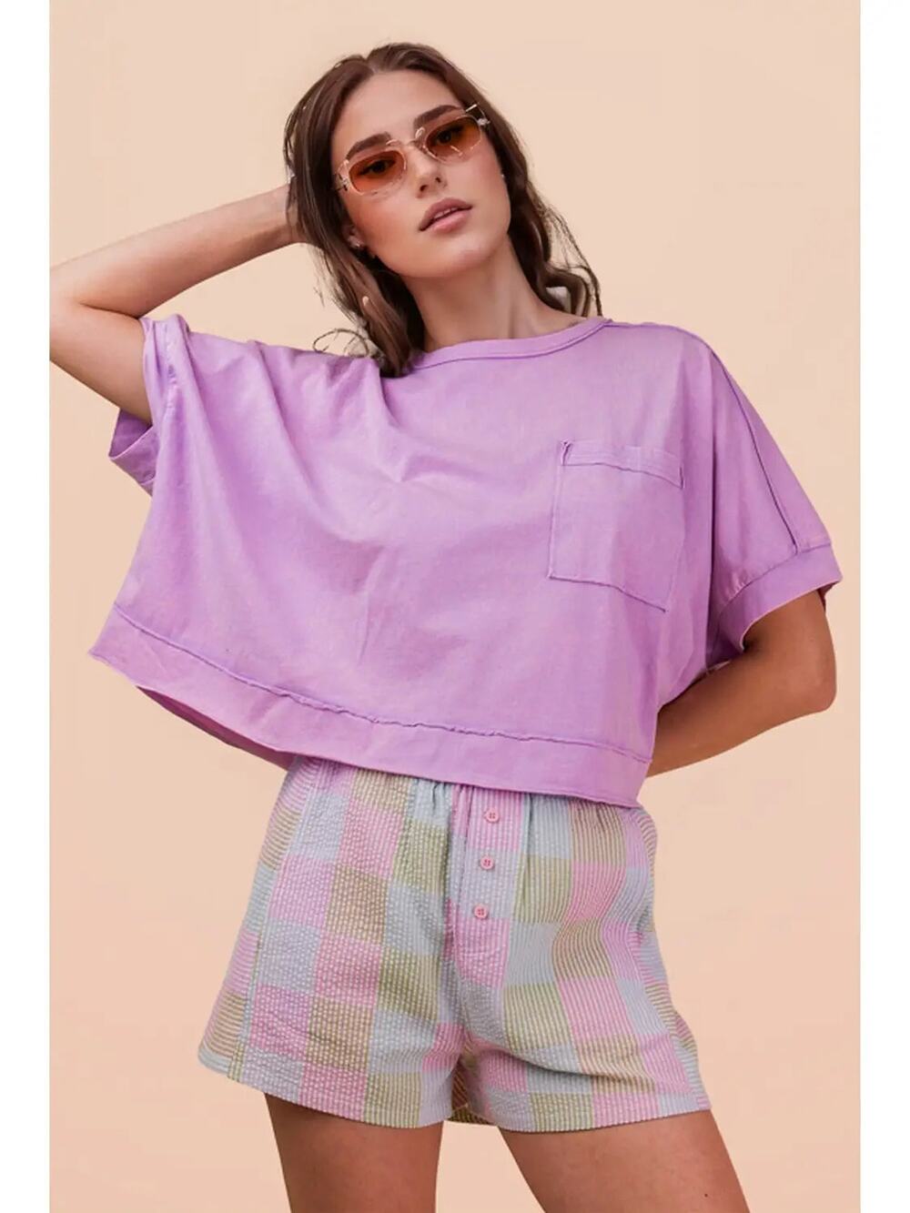 Mineral Washed Oversized Crop